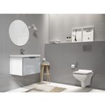 Set vas WC suspendat Cersanit Carina Clean On, cu capac soft close si easy off, slim - imagine 9