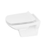 Set vas WC suspendat Cersanit Carina Clean On, cu capac soft close si easy off, slim