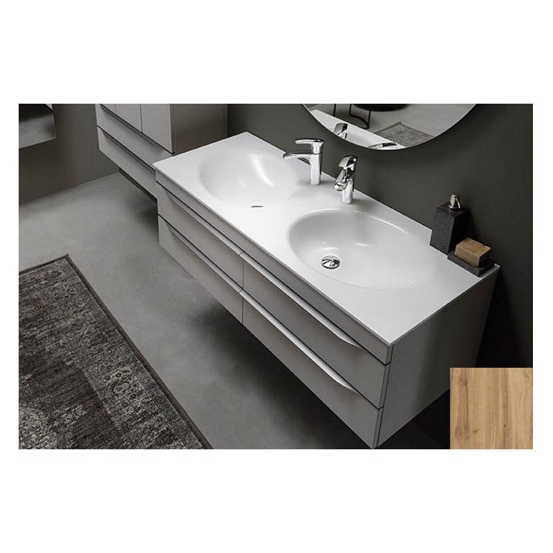 111424_set_dulap_lavoar_kolpasan_malaya_stejar_140 Set mobilier suspendat și lavoar, Kolpasan Malaya, 141 cm, stejar natur - imagine 1