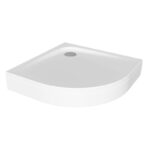 Cadita de dus semirotunda Kolpasan Evelin R80, pentru inzidire, 80x80x4.2 cm, acril