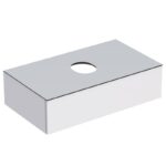 Mobilier suspendat Geberit VariForm, pentru lavoar pe blat, 90 cm, alb lucios