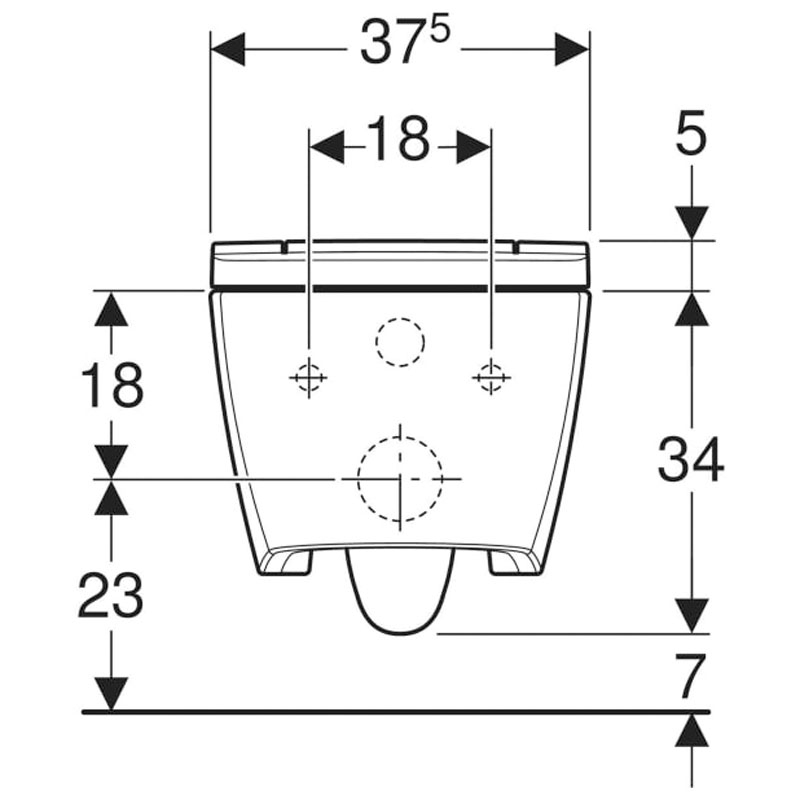 Set vas WC suspendat Geberit Aquaclean Sela, cu capac cu functie de bideu, alb - imagine 3