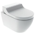 Set vas WC suspendat Geberit Aquaclean Tuma Classic, capac cu functie de bideu, alb