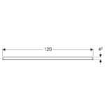 Oglindă cu iluminare LED, Geberit Option Basic, dreptunghiulară, 120x65 cm - imagine 3