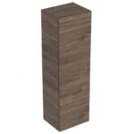 Dulap înalt suspendat, Geberit Smyle Square, 118 cm, nuc american închis