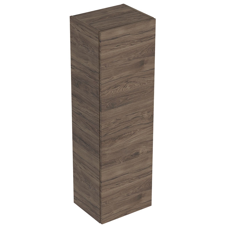 112092_dulap_inalt_geberit_smyle_square_nuc_american_hickory Dulap înalt suspendat, Geberit Smyle Square, 118 cm, nuc american închis - imagine 1