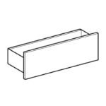 Etajera de perete Geberit Acanto, 45 cm, gri nisip/front sticla - imagine 4