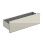 Etajera de perete Geberit Acanto, 45 cm, gri nisip/front sticla