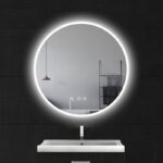 Oglinda Fluminia Calatrava, rotunda, diametru 80 cm, cu iluminare LED, 3 culori