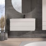 Set mobilier suspendat și lavoar Kolpasan Naomi, 100 cm, alb - imagine 4