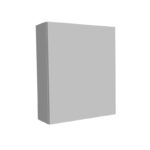Dulăpior suspendat cu ușa Kolpasan Naomi, 59 cm, dark concrete