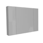 Dulăpior suspendat cu oglindă Kolpasan Naomi, 100 cm, dark concrete - imagine 5