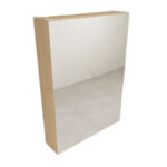 Dulăpior suspendat cu oglindă Kolpasan Naomi, cu ușa, 50 cm, natural wood