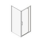 Cabina de dus patrata Mediterraneo Andina, 90x90 cm, crom - imagine 3