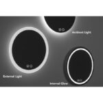 Oglinda Fluminia Picasso-In 60, ovala, cu iluminare LED - imagine 2