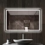 Oglinda Fluminia Ando 120, dreptunghiulara, cu LED, 3 culori, dezaburire, 120 cm - imagine 4
