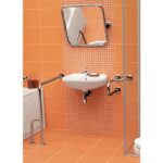 Lavoar suspendat Cersanit Etiuda, destinat persoanelor cu dificultati locomotorii, 65 cm, alb - imagine 3