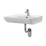 Lavoar suspendat Cersanit Etiuda, destinat persoanelor cu dificultati locomotorii, 65 cm, alb