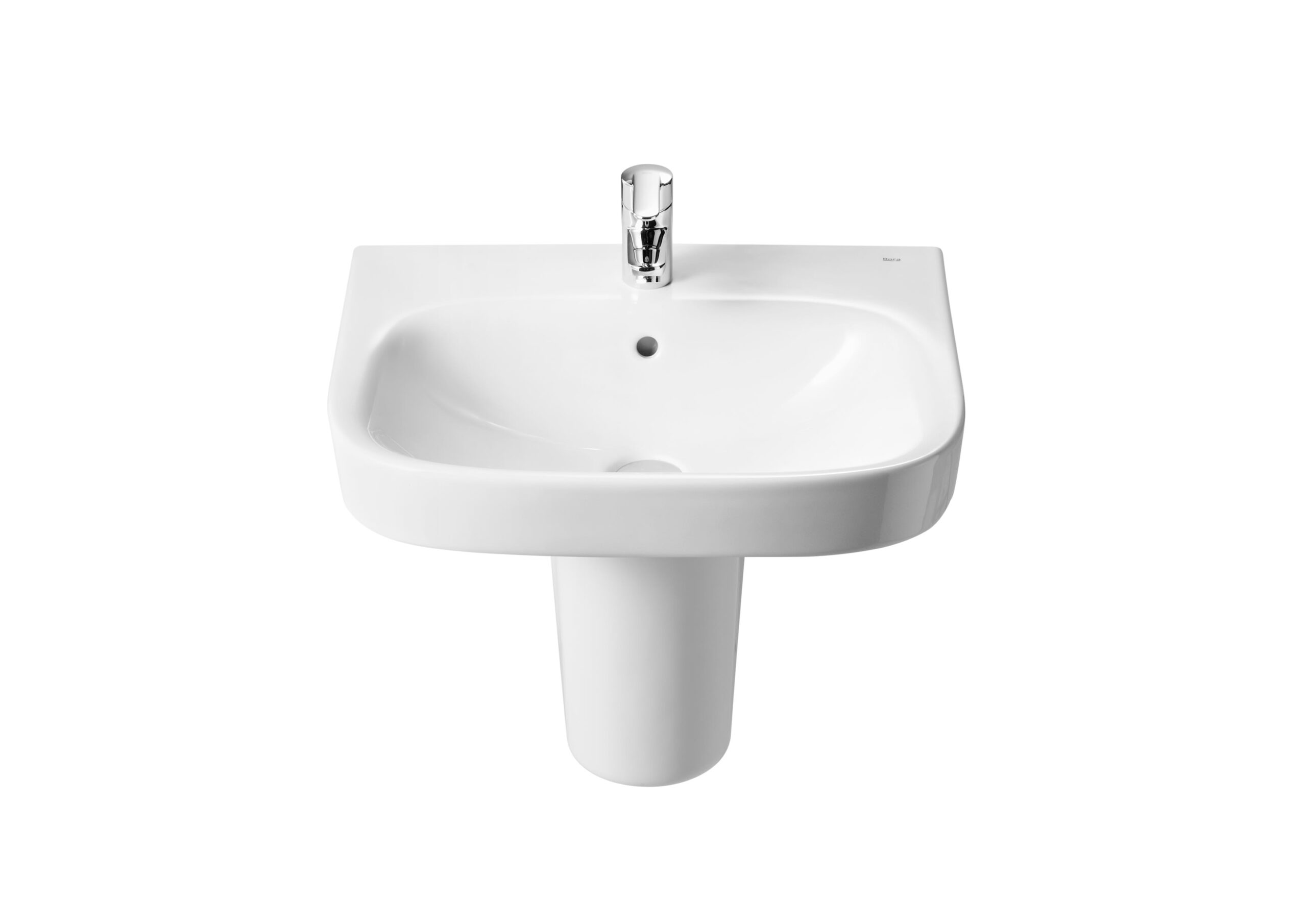 Lavoar suspendat Roca Debba, 55x44x17 cm, alb - imagine 5
