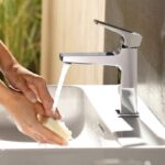 Baterie lavoar cu ventil Hansgrohe Metropol 110, crom - imagine 4