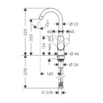 Baterie de bucatarie cu monocomanda Hansgrohe Logis M31 260, crom - imagine 6