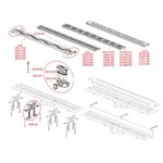 Rigola pentru dus Alcaplast Simple cu gratar inox, lungime 750 mm - imagine 2