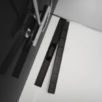 Rigola pentru dus Alcaplast Simple cu gratar negru mat, lungime 750 mm - imagine 3