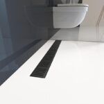 Rigola pentru dus Alcaplast Simple cu gratar negru mat, lungime 750 mm - imagine 2