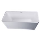 Cada freestanding dreptunghiulara Florida Quadro New, 150x75 cm, alb