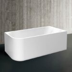Cada freestanding Florida Maugli, 150x75 cm, de colt dreapta, alb - imagine 2