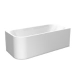 Cada freestanding Florida Maugli, 150x75 cm, de colt dreapta, alb
