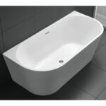 Cada freestanding Florida Beatrice, 170x80 cm, cu instalatie completa, alb - imagine 2