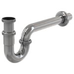 Sifon pentru lavoar AlcaPlast, cu piulita 5/4", DN32, finisaj crom