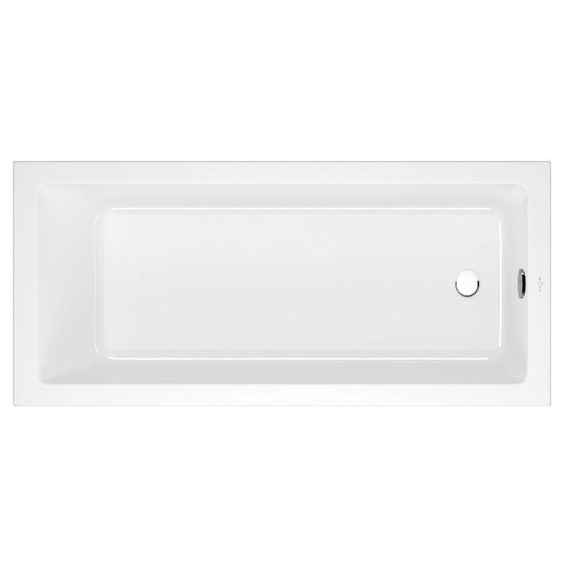 111425_cada_villeroy_boch_targa_plus_solo_160_alb Cada dreptunghiulara Villeroy&Boch Targa Plus Solo, 170x75 cm, alb - imagine 1