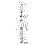 Baterie lavoar Hansgrohe Vernis Shape 100, cu ventil, crom - imagine 4