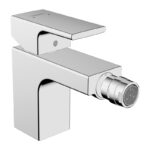 Baterie bideu cu ventil pop-up Hansgrohe Vernis Shape, crom