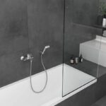 Baterie cada/dus cu monocomanda Hansgrohe Vernis Shape, crom - imagine 2