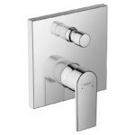 Baterie cada - dus Hansgrohe Vernis Shape, cu montaj incastrat, crom