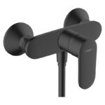 Baterie de dus Hansgrohe Vernis Blend, negru mat