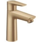 Baterie lavoar cu ventil click clack Hansgrohe Talis E 110, bronz periat