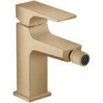 Baterie bideu cu ventil click-clack Hansgrohe Metropol 240, bronz periat
