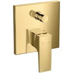 Baterie incastrata cada-dus Hansgrohe Metropol, auriu lucios