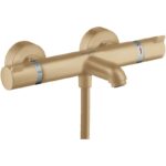 Baterie termostatata cada-dus Hansgrohe Ecostat Comfort, bronz periat