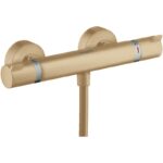 Baterie dus termostatata Hansgrohe Ecostat Comfort, bronz mat