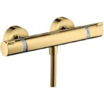 Baterie dus termostatata Hansgrohe Ecostat Comfort, auriu lucios