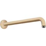 Brat de dus Hansgrohe montaj pe perete, lungime 38.9 cm, bronz periat