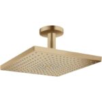Palarie de dus cu brat Hansgrohe Raindance E 300, 300x300 mm, bronz periat