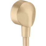 Racord dus Hansgrohe Fixfit E, rotund, bronz periat
