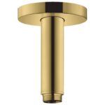 Brat de dus Hansgrohe montaj pe tavan, lungime 10 cm, auriu lucios