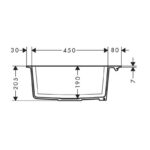 Chiuveta de bucatarie Hansgrohe SilicaTec, 1 cuva, 56x51 cm, negru grafit - imagine 5